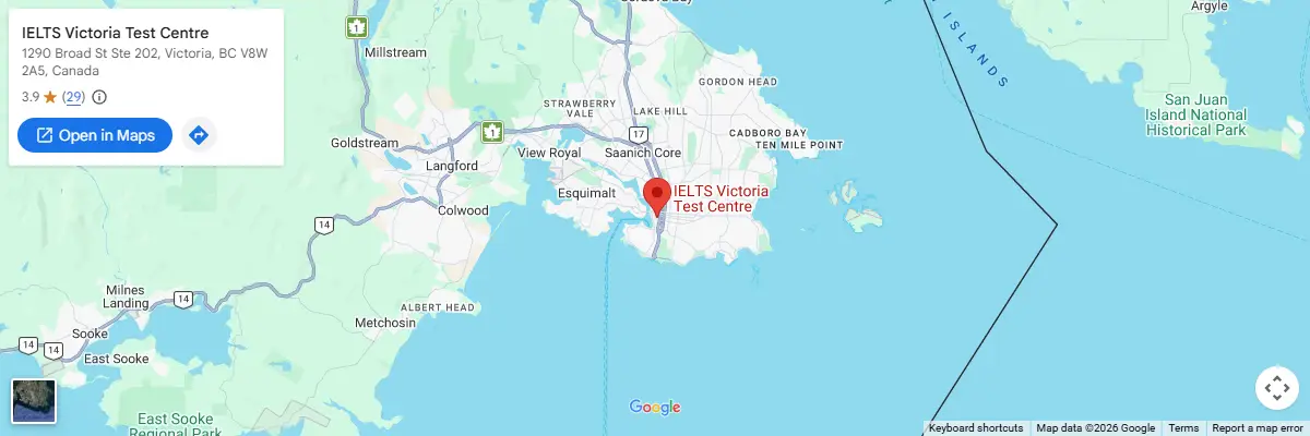 Map of IELTS test centres in Victoria