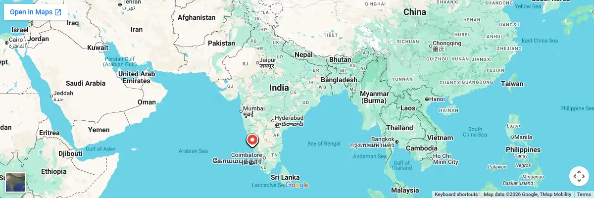 Map of IELTS test centres in Mangalore