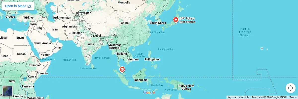 Map of IELTS test centres in Kajang