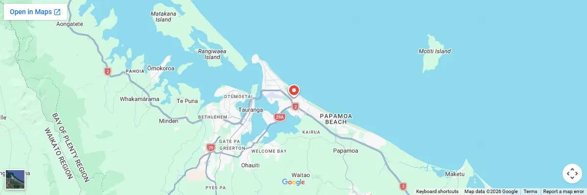 Map of IELTS test centres in Tauranga