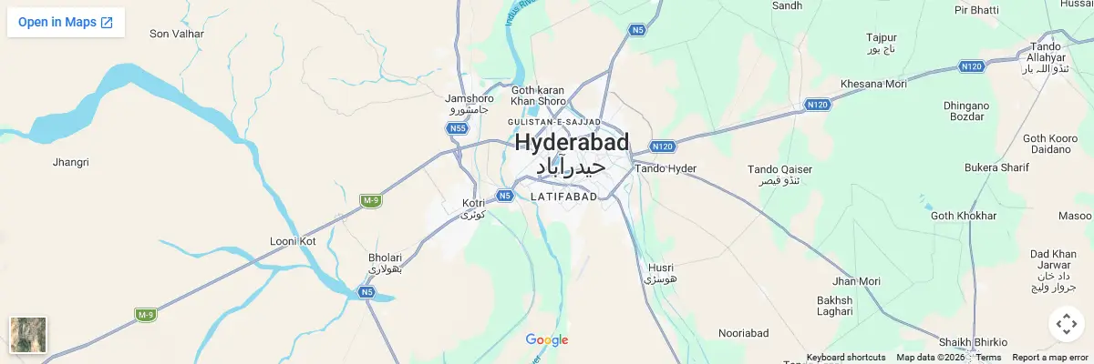 Map of IELTS test centres in Hyderabad