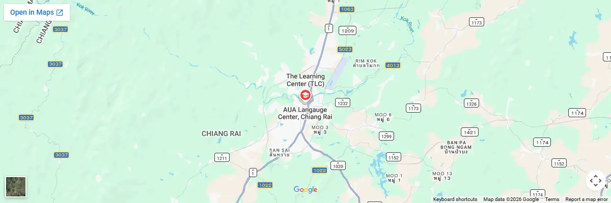 Map of IELTS test centres in Chiang Rai