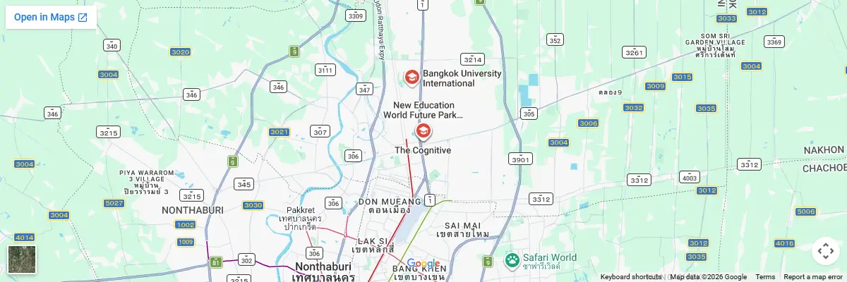 Map of IELTS test centres in Pathum Thani