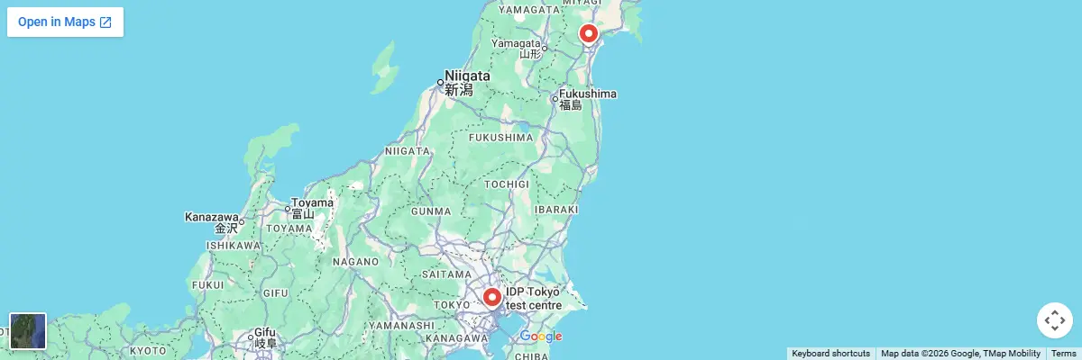 Map of IELTS test centres in Bien Hoa